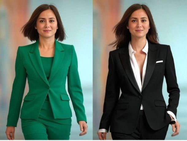 Пример изменения одежды на фото с помощью ИИ